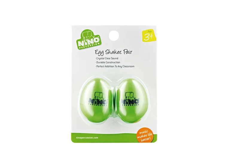 Nino Percussion 540-GG-2 Egg Shaker par Grass Green (2stk.) 
